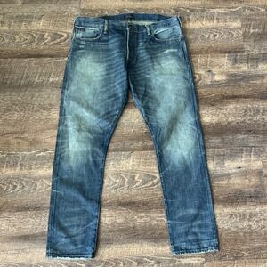 Polo Ralph Lauren Sullivan Slim Jean Men's 38X32* Blue Distressed